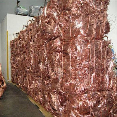 DIN JIS خردة النحاس النقي المعاد تدويره 99.9٪ نفايات الأسلاك الخردة