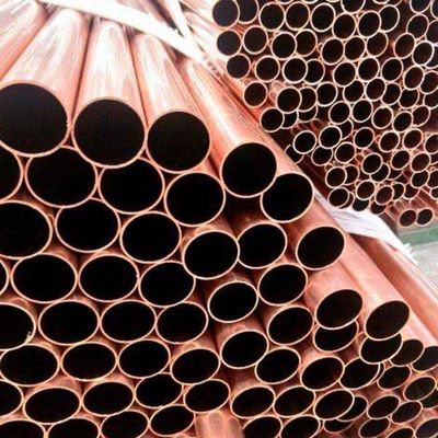 أنبوب نحاسي مستدير مستدير غير ملحوم 1/2 بوصة 3/4 بوصة
