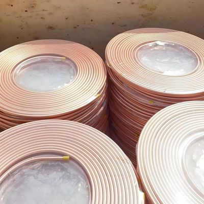 حريق PE معزول أنابيب النحاس أنبوب مكيف الهواء أنبوب النحاس لفائف 15mm