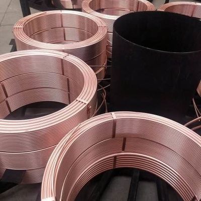 مستوى الجرح H65 22mm أنابيب النحاس لفائف أنابيب النحاس النقي لفطيرة