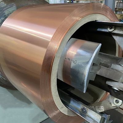 C12200 C12300 لفائف شريط نحاسي صب المعادن غير الحديدية رقيقة الجدران ASTM